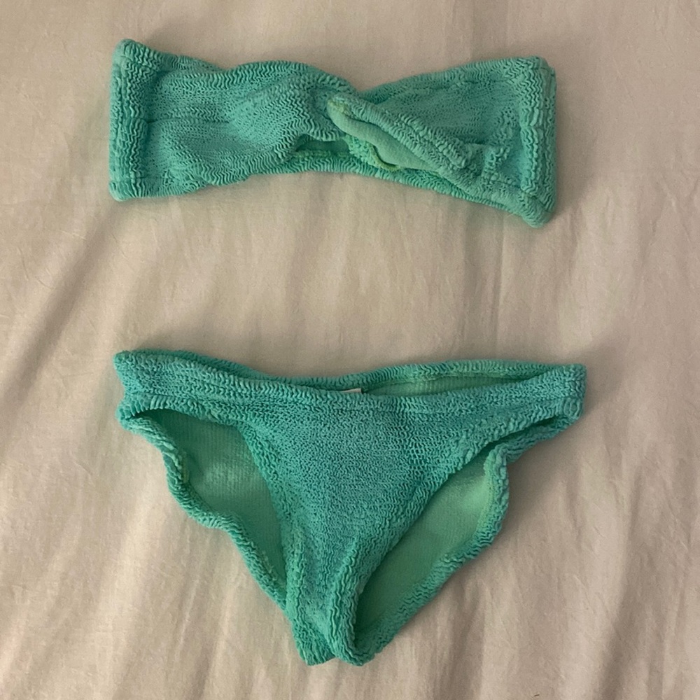 Hunza G bandeau bikini- like new, worn once